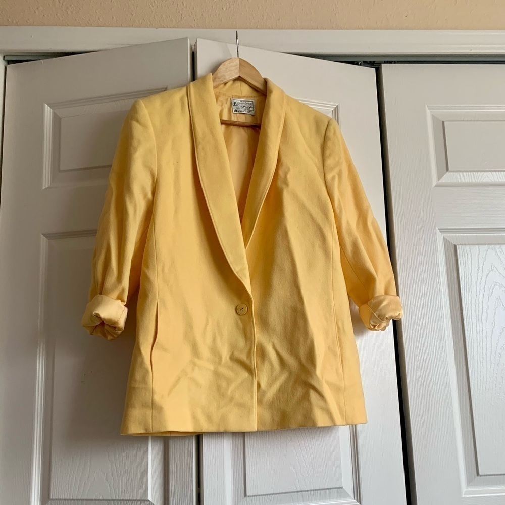 Pendleton Wool Yellow Blazer - image 1